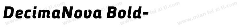 DecimaNova Bold字体转换